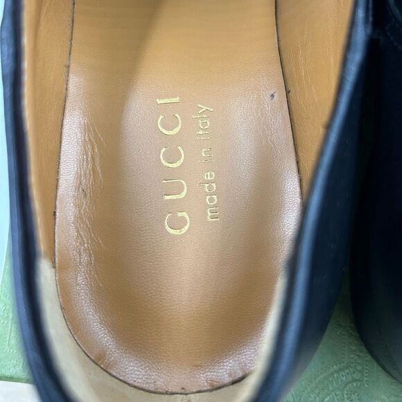 Men’s Gucci bamboo horse bit leather loafers size 9. 5 fits 10 US made Italy - Picture 9 of 11
